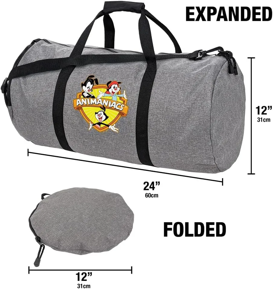 Animaniacs Crest Lightweight Duffel Bag for Sports and Gym Packable for Travel