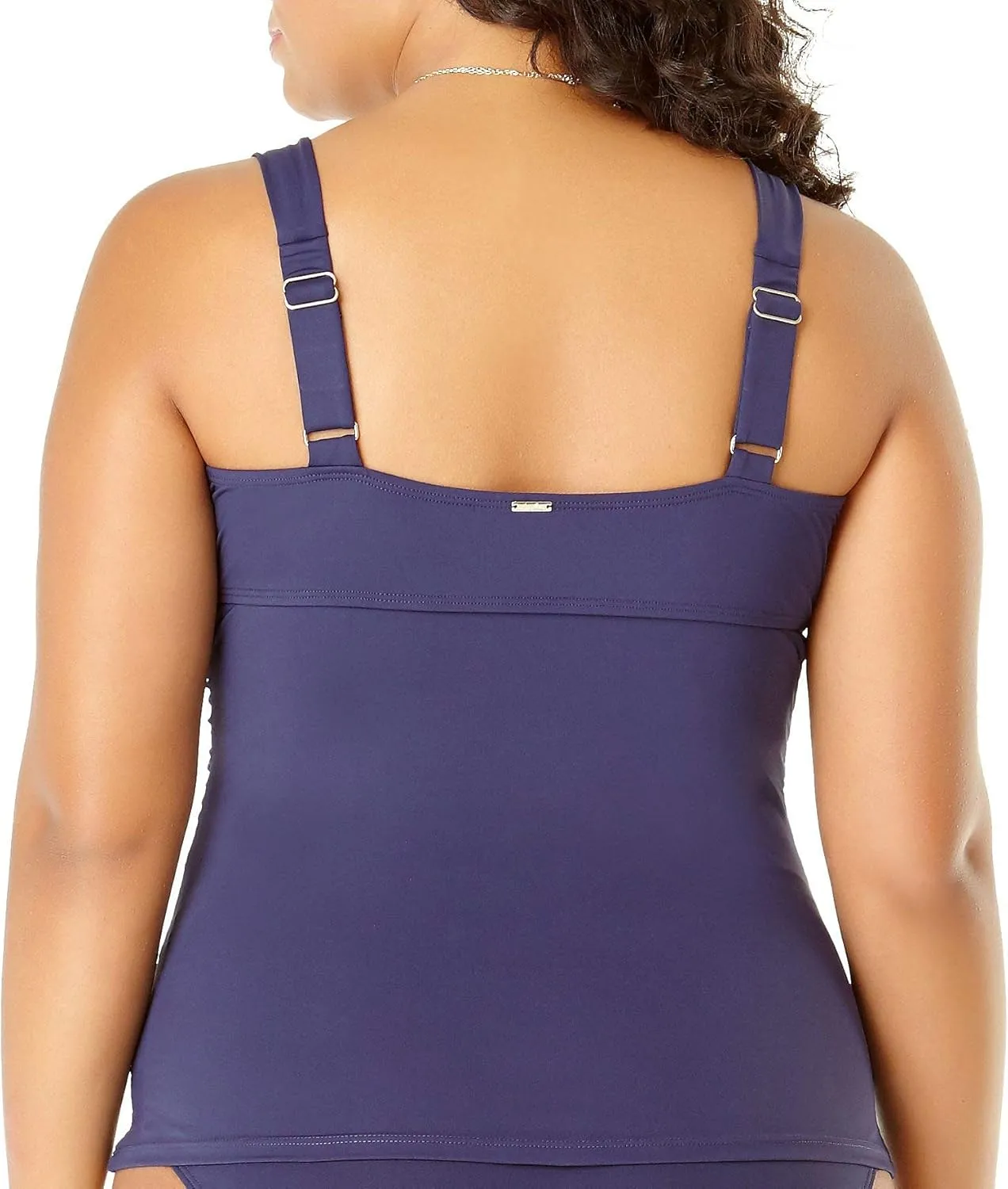Anne Cole Plus - Twist Front Underwire Tankini Swim Top