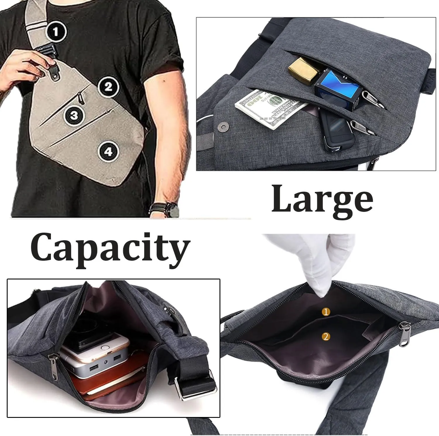Anti Theft Bag, Anti Theft Travel Bag For Women, Anti-Theft Bag
