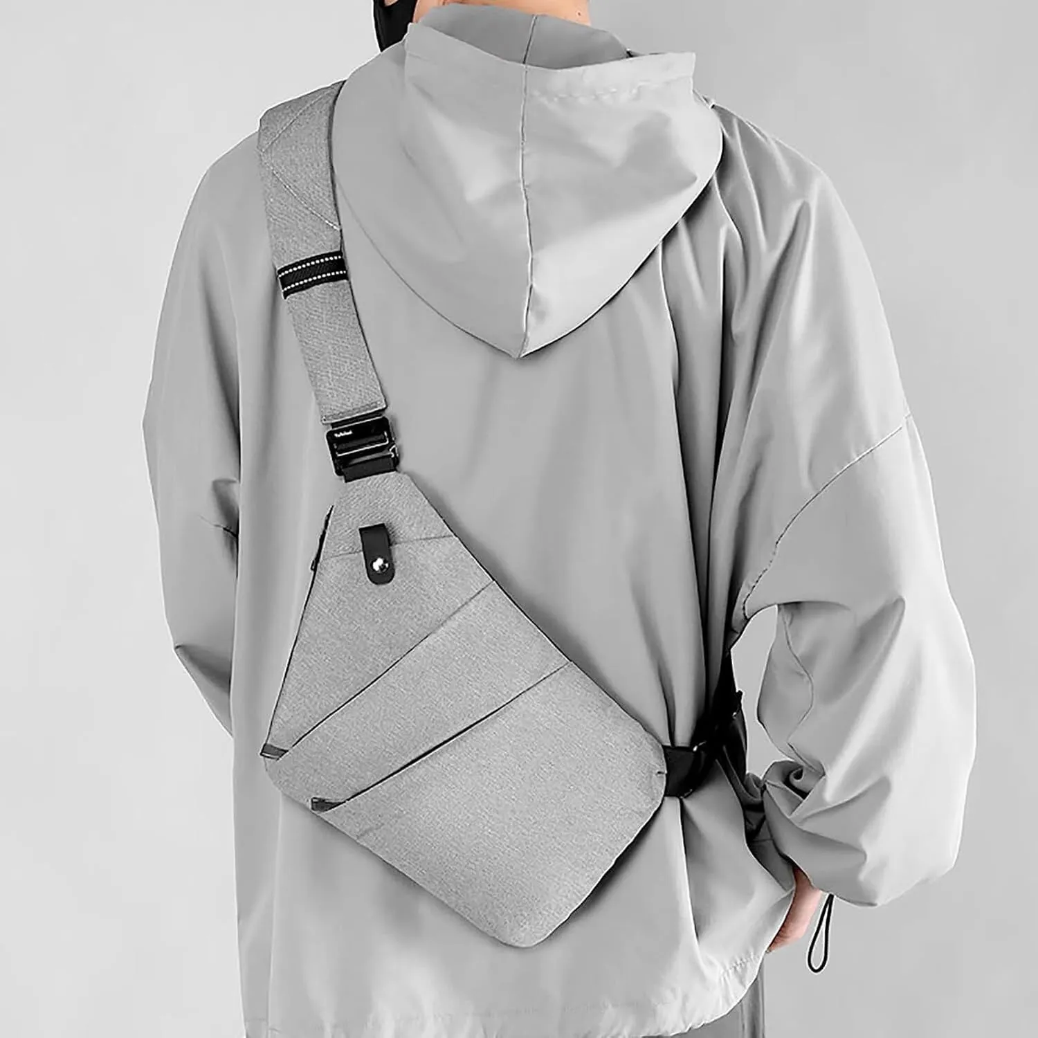 Anti Theft Travel Bag Anti-Theft Bag Slim Sling Bag Cross Body Travel Bag (Sky Blue,Left Shoulder)
