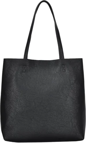 Antik Kraft Olivia Tote | Vegan Leather Tote Bag for Women, Top-Handle Shoulder Bag | 14.5L x 4.5W x 14.5H