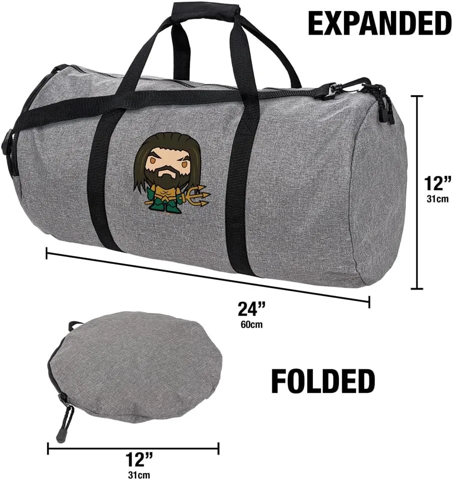 Aquaman Movie Cute Chibi Character Lightweight Duffel Bag for Sports and Gym Packable for Travel