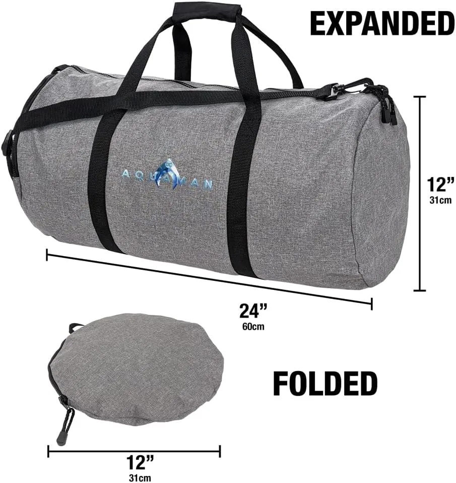 Aquaman Movie Logo Lightweight Duffel Bag for Sports and Gym Packable for Travel