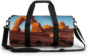 Arches National Park-standard Gym Bag Small Travel Duffle Bag with Compartment Carry On Weekender Bag for Women Men