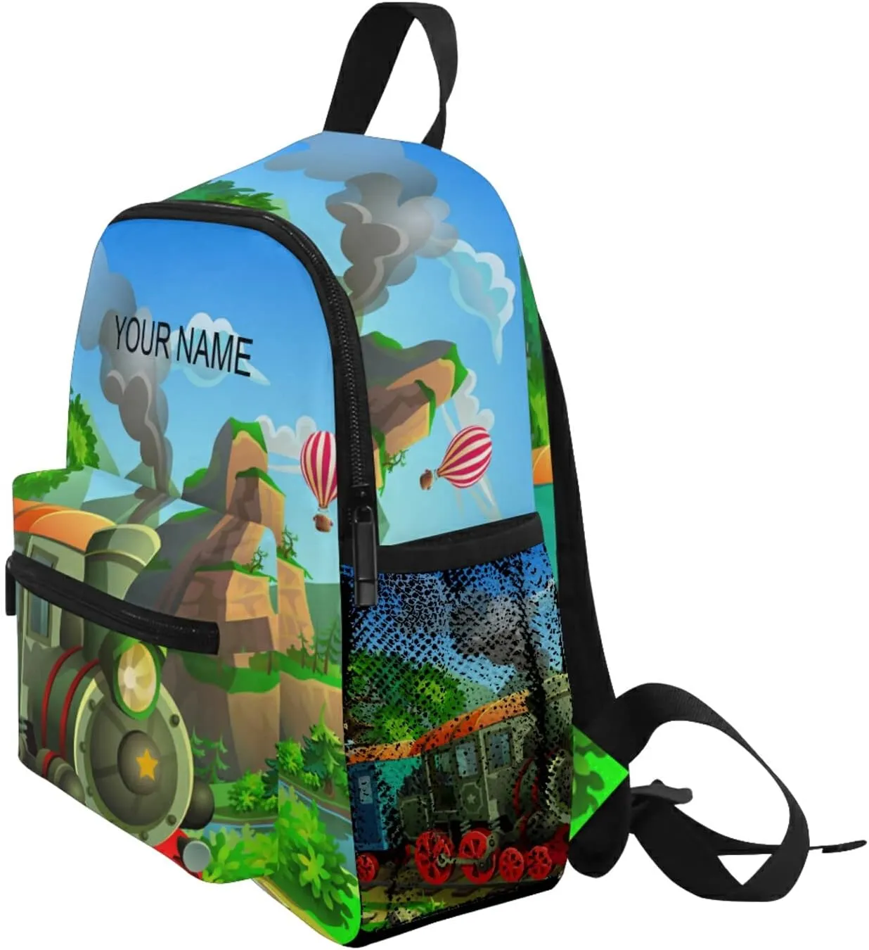 AUUXVA Kids Backpack Train School Bag Kindergarten Toddler Preschool Backpack for Boys Children