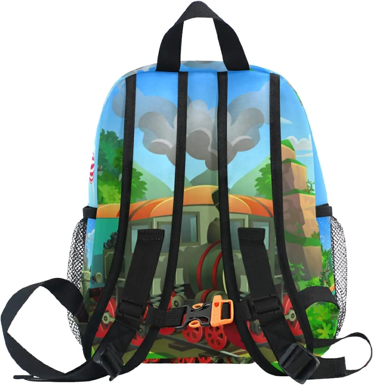 AUUXVA Kids Backpack Train School Bag Kindergarten Toddler Preschool Backpack for Boys Children