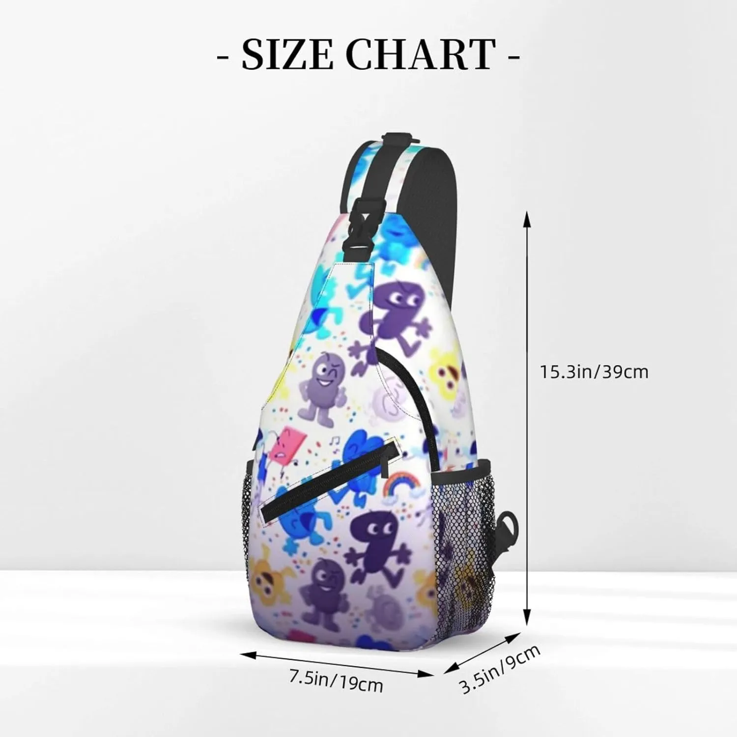 B-fdi Fashion Casual Crossbody Bag Chest Bag Sling Bag Travel Daypack For Women Men Black