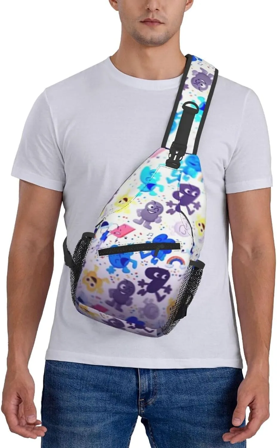 B-fdi Fashion Casual Crossbody Bag Chest Bag Sling Bag Travel Daypack For Women Men Black