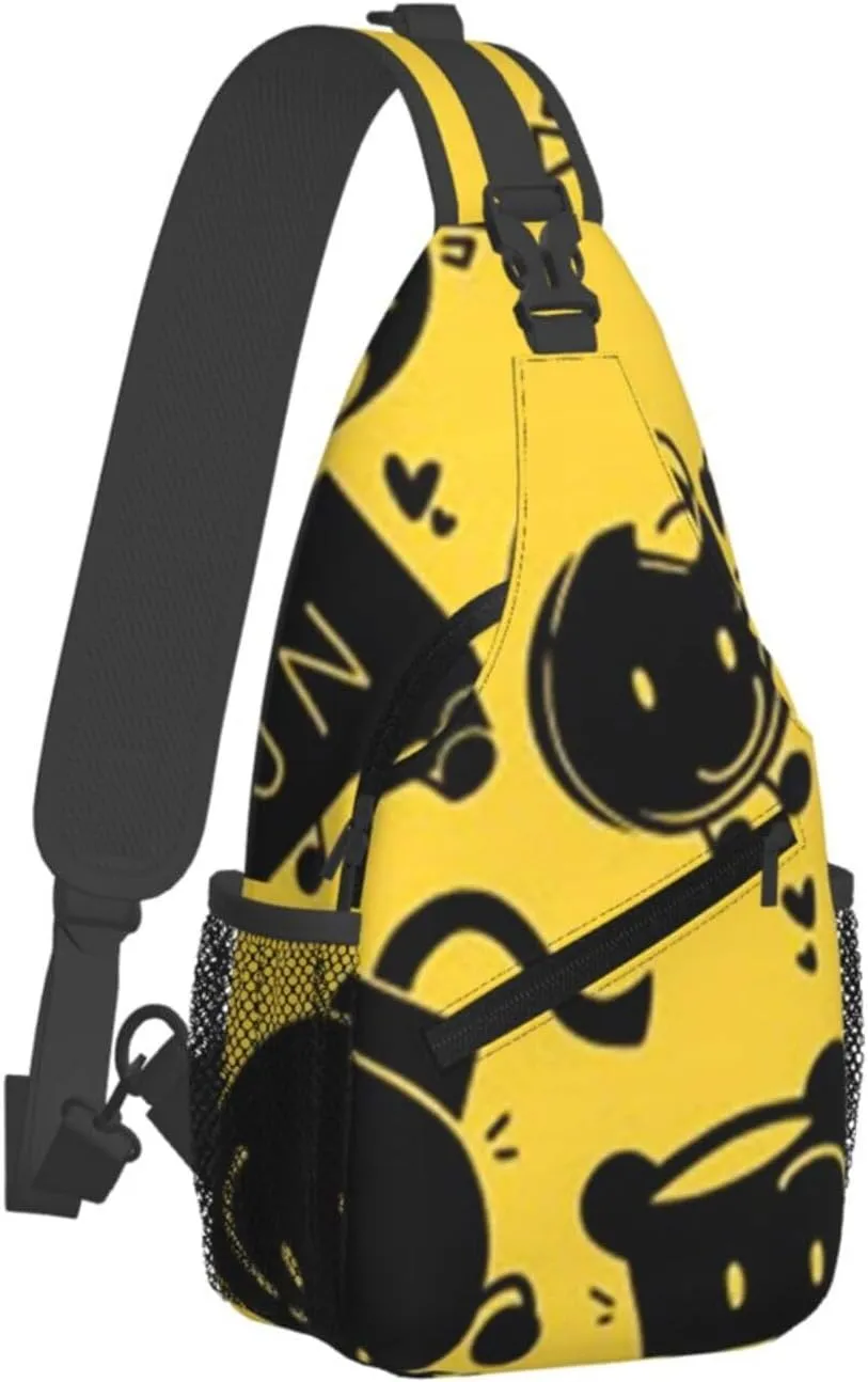 B-fdi Fashion Casual Crossbody Bag Chest Bag Sling Bag Travel Daypack For Women Men Black