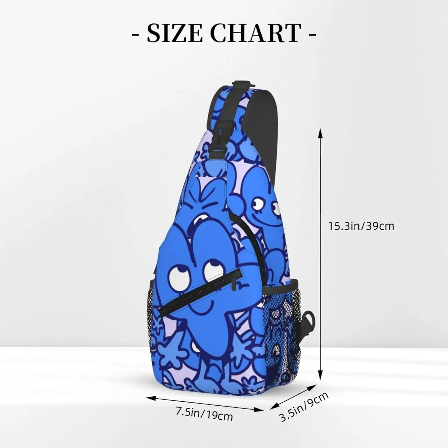 B-fdi Fashion Casual Crossbody Bag Chest Bag Sling Bag Travel Daypack For Women Men Black