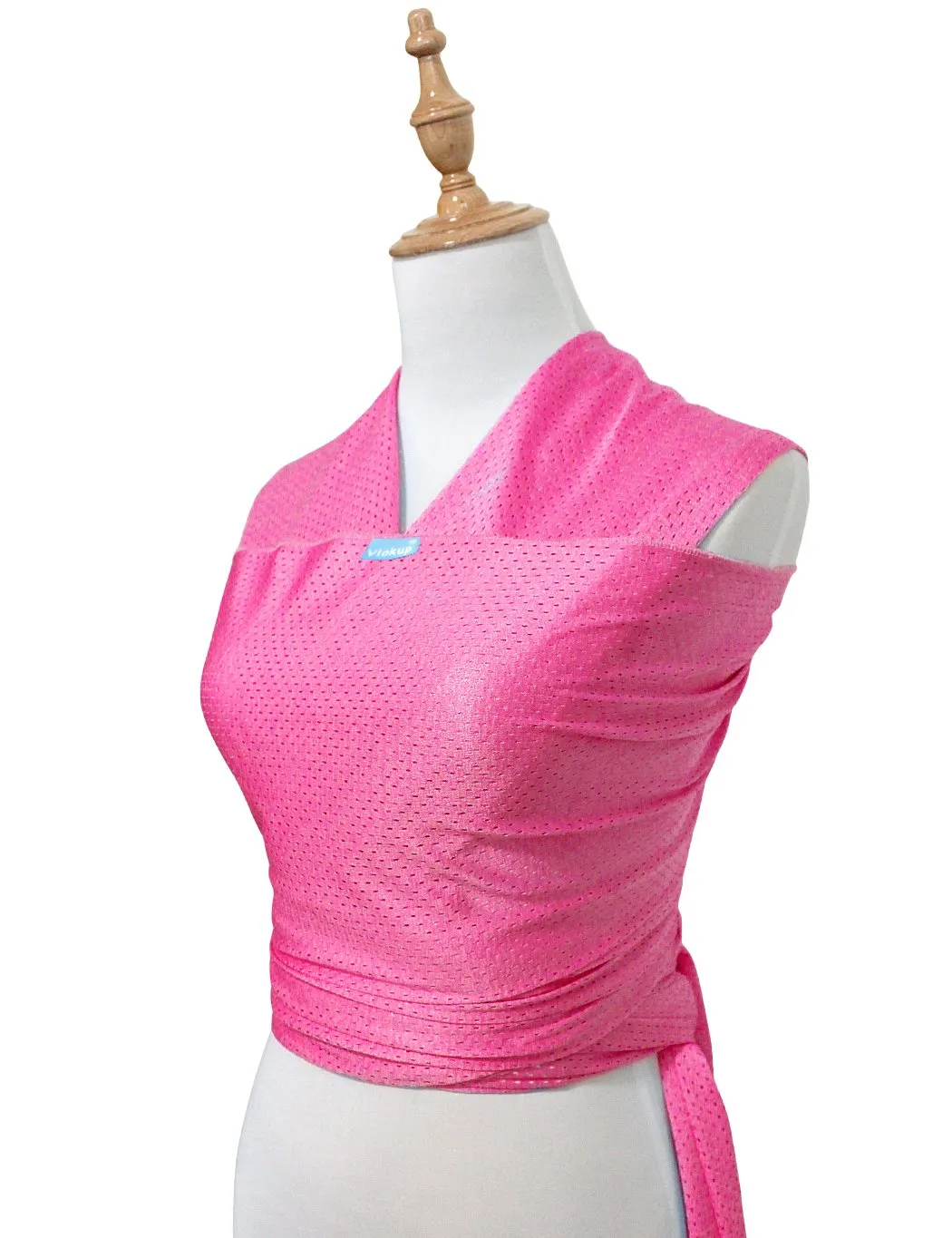 Baby Wrap Sling Carrier for Newborn, Infant, Toddler, Kid | Breathable Lightweight Stretch Mesh Water Sling | Nice for Summer, Pool, Beach, Swimming | Perfect Shower Gift Rose
