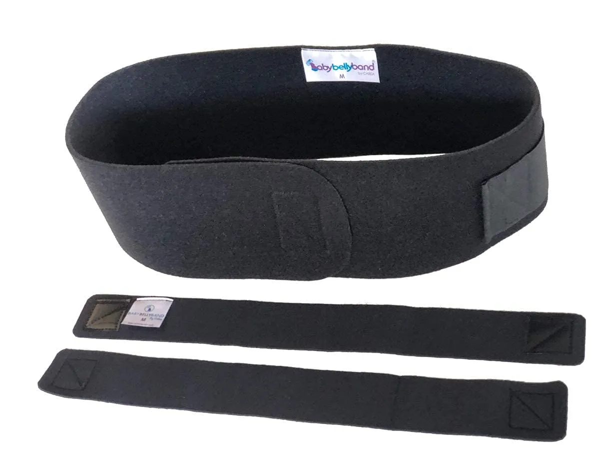 Babybellyband Original 3-in-1 Pregnancy Belly Band with Groin Straps -Sling, Episiotomy, Pelvic Floor Support, Hernia, and Vulvar Varicosities, SPD, Made in USA - For 45” to 50” Hips (Large)