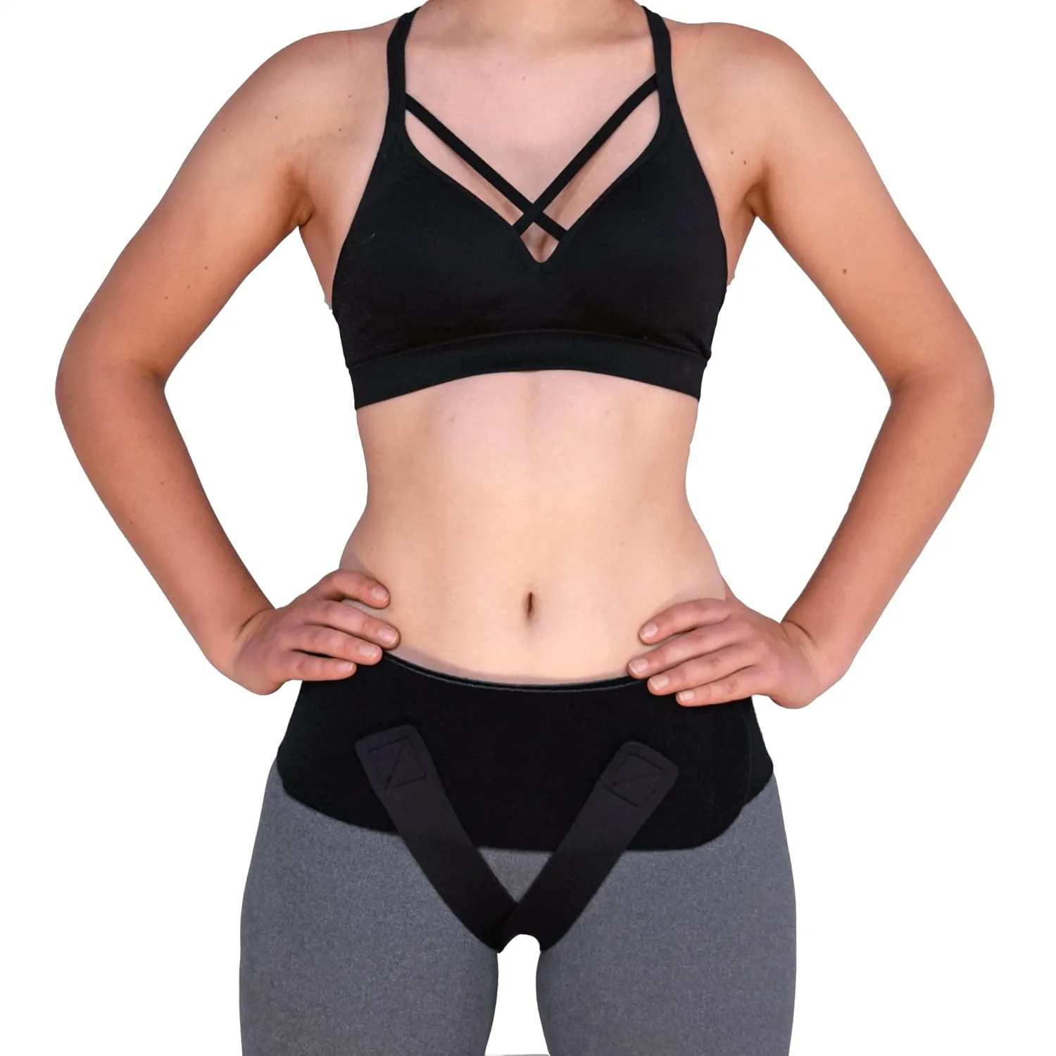 Babybellyband Original 3-in-1 Pregnancy Belly Band with Groin Straps -Sling, Episiotomy, Pelvic Floor Support, Hernia, and Vulvar Varicosities, SPD, Made in USA - For 45” to 50” Hips (Large)