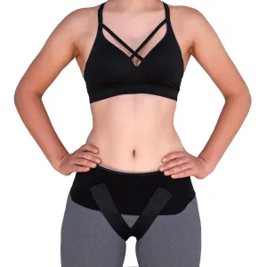 Babybellyband Original 3-in-1 Pregnancy Belly Band with Groin Straps -Sling, Episiotomy, Pelvic Floor Support, Hernia, and Vulvar Varicosities, SPD, Made in USA - For 45” to 50” Hips (Large)