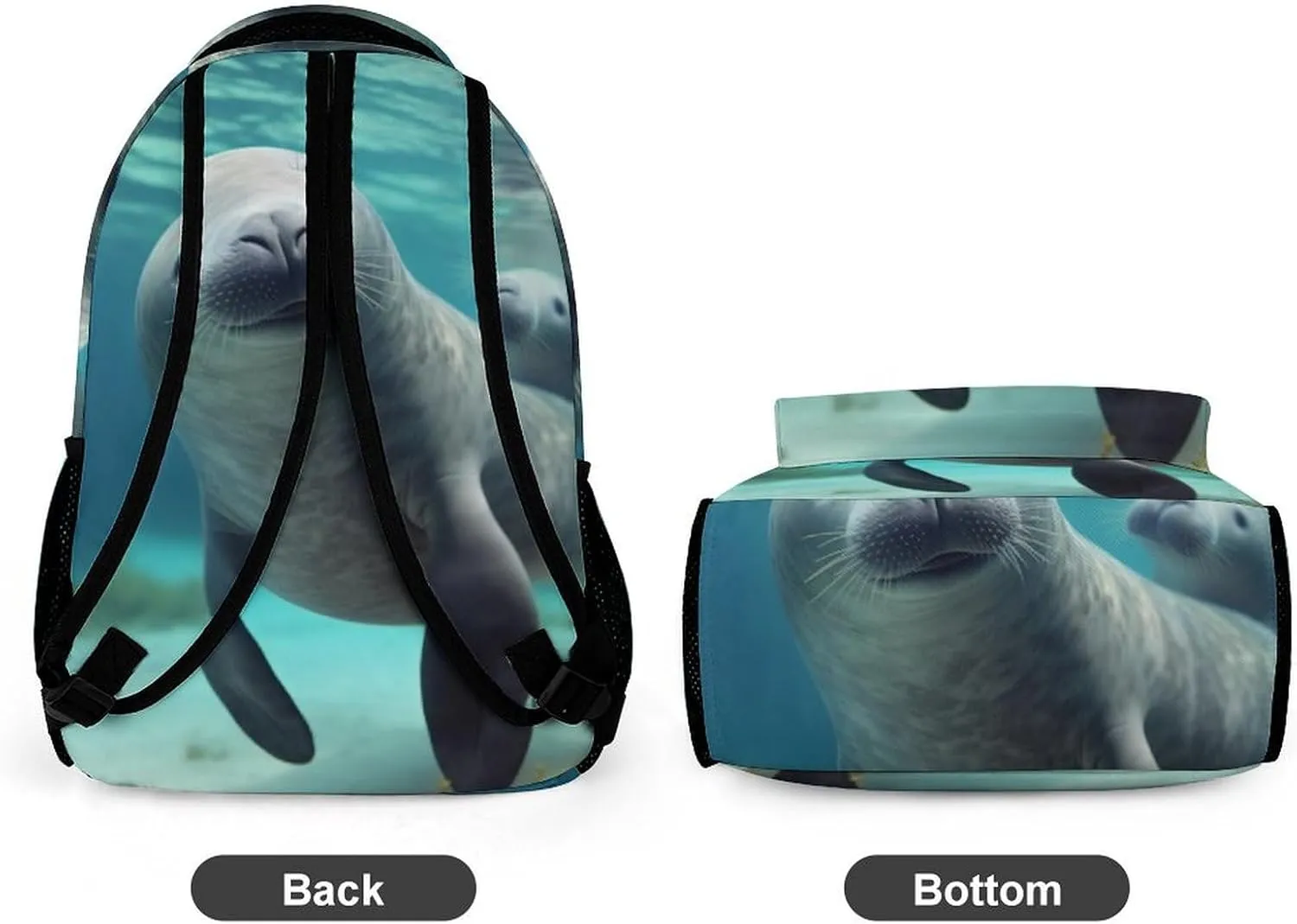 Backpack for Women Men Travel Cute Sea Animal Daypack Lightweight Laptop Bag Carry On Backpacks for Work