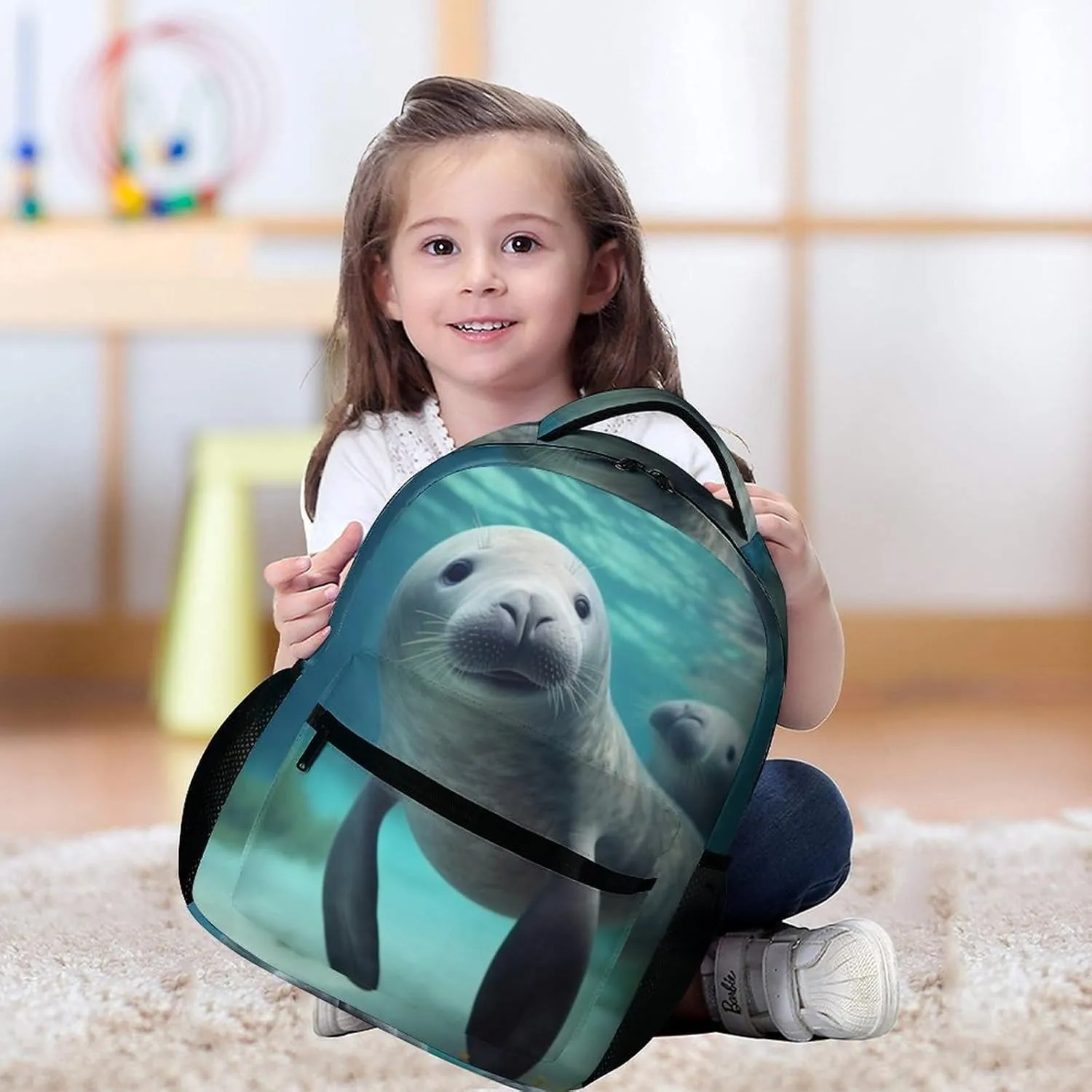 Backpack for Women Men Travel Cute Sea Animal Daypack Lightweight Laptop Bag Carry On Backpacks for Work
