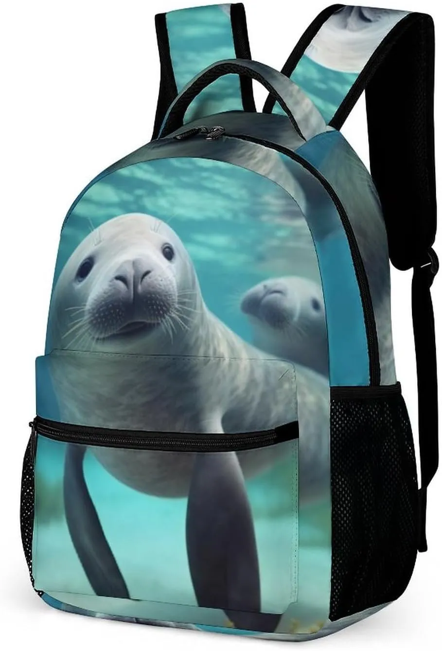 Backpack for Women Men Travel Cute Sea Animal Daypack Lightweight Laptop Bag Carry On Backpacks for Work