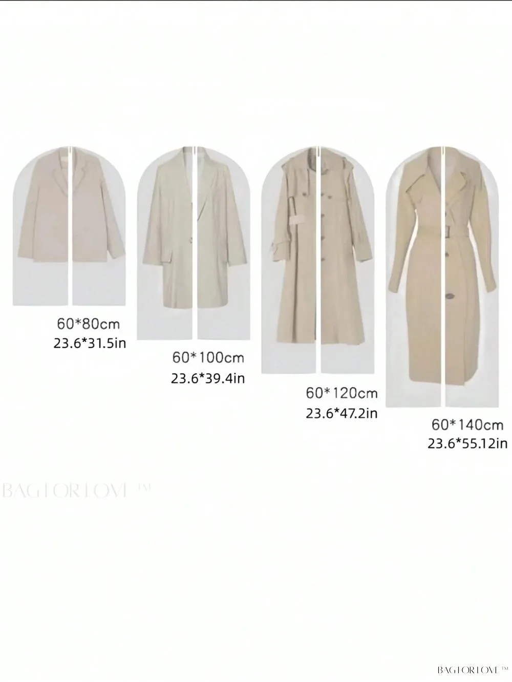 BagForLove - Simple Transparent Closet Organizers with Dust Cover