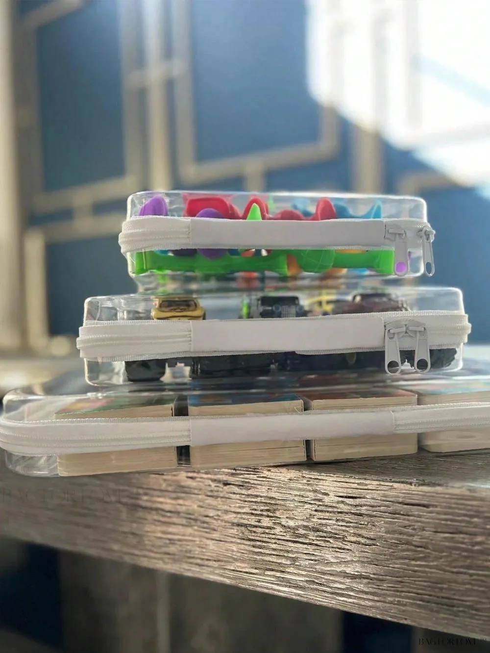 BagForLove - Stackable PVC Zippered Pouches for Easy Toy Storage