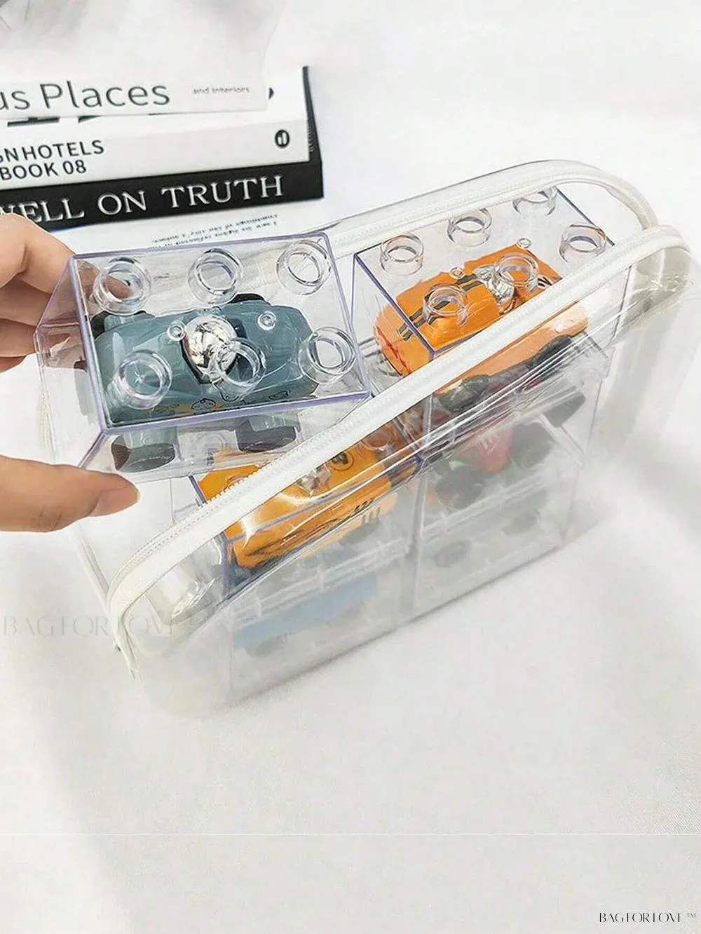 BagForLove - Stackable PVC Zippered Pouches for Easy Toy Storage