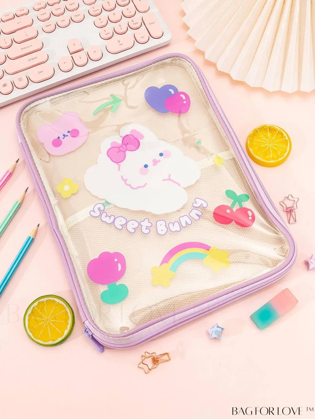 BagForLove - Transparent Student Handbag: New Cartoon-style Storage Bag