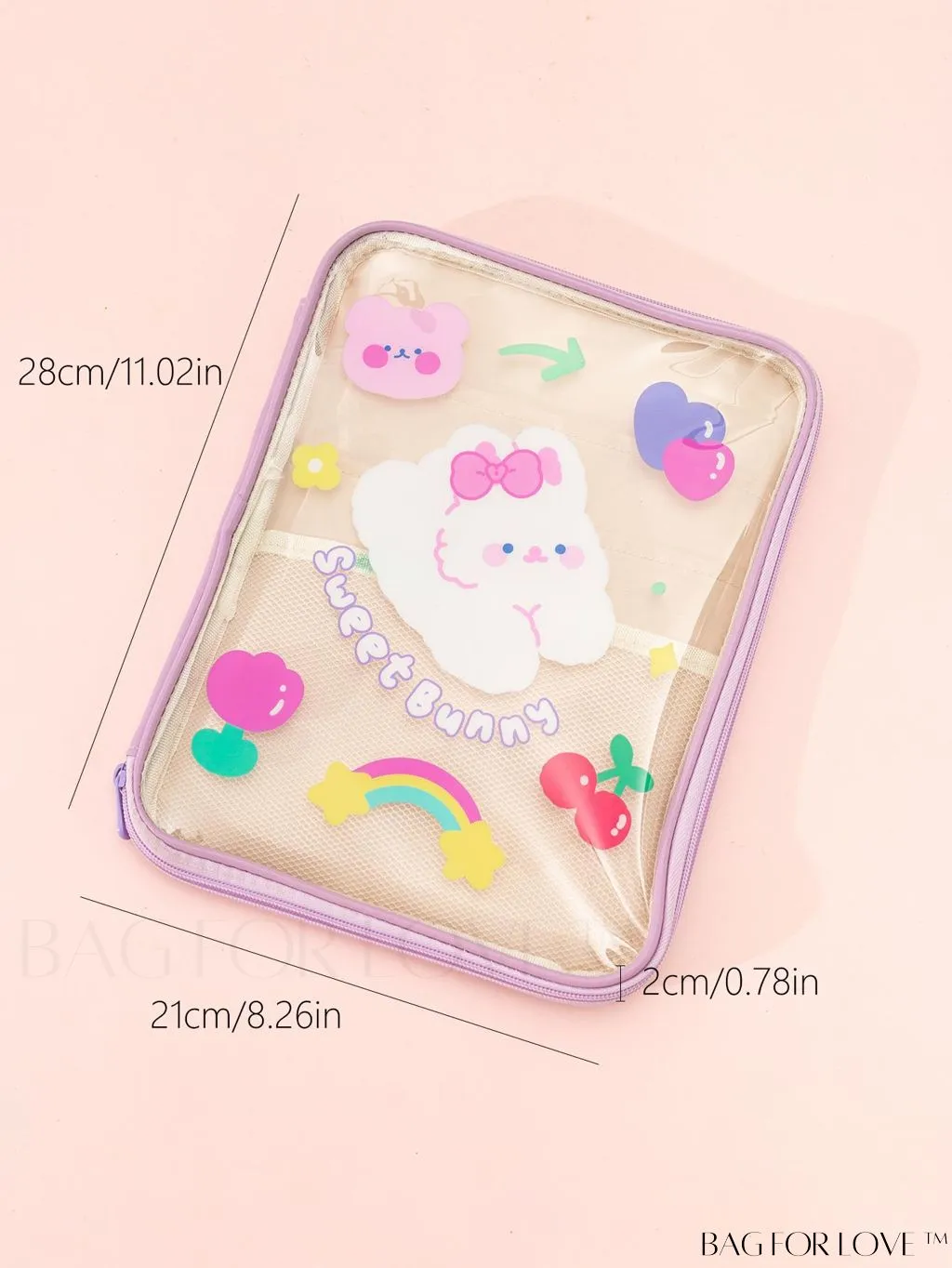 BagForLove - Transparent Student Handbag: New Cartoon-style Storage Bag