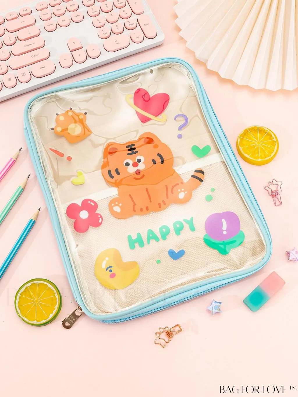 BagForLove - Transparent Student Handbag: New Cartoon-style Storage Bag