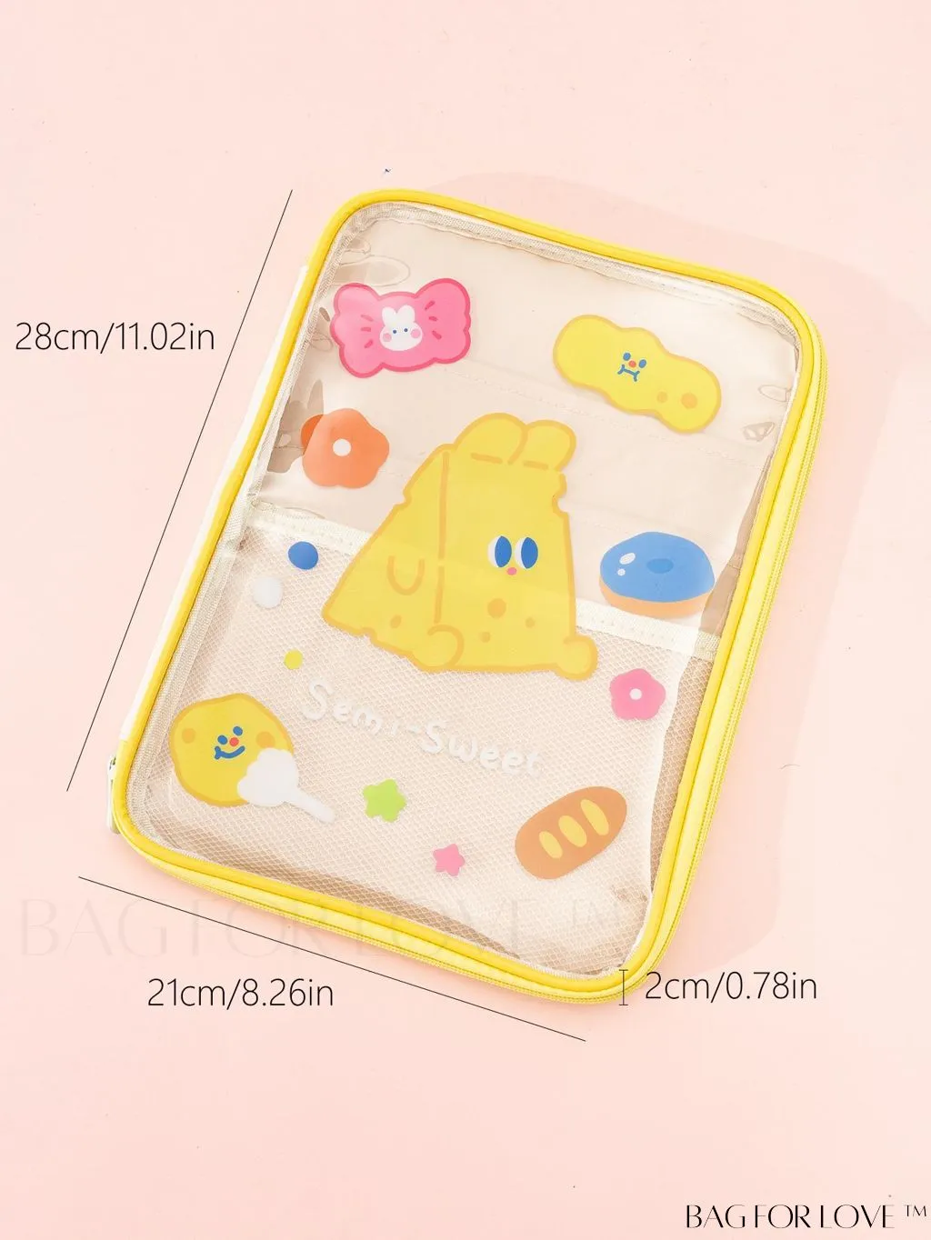 BagForLove - Transparent Student Handbag: New Cartoon-style Storage Bag