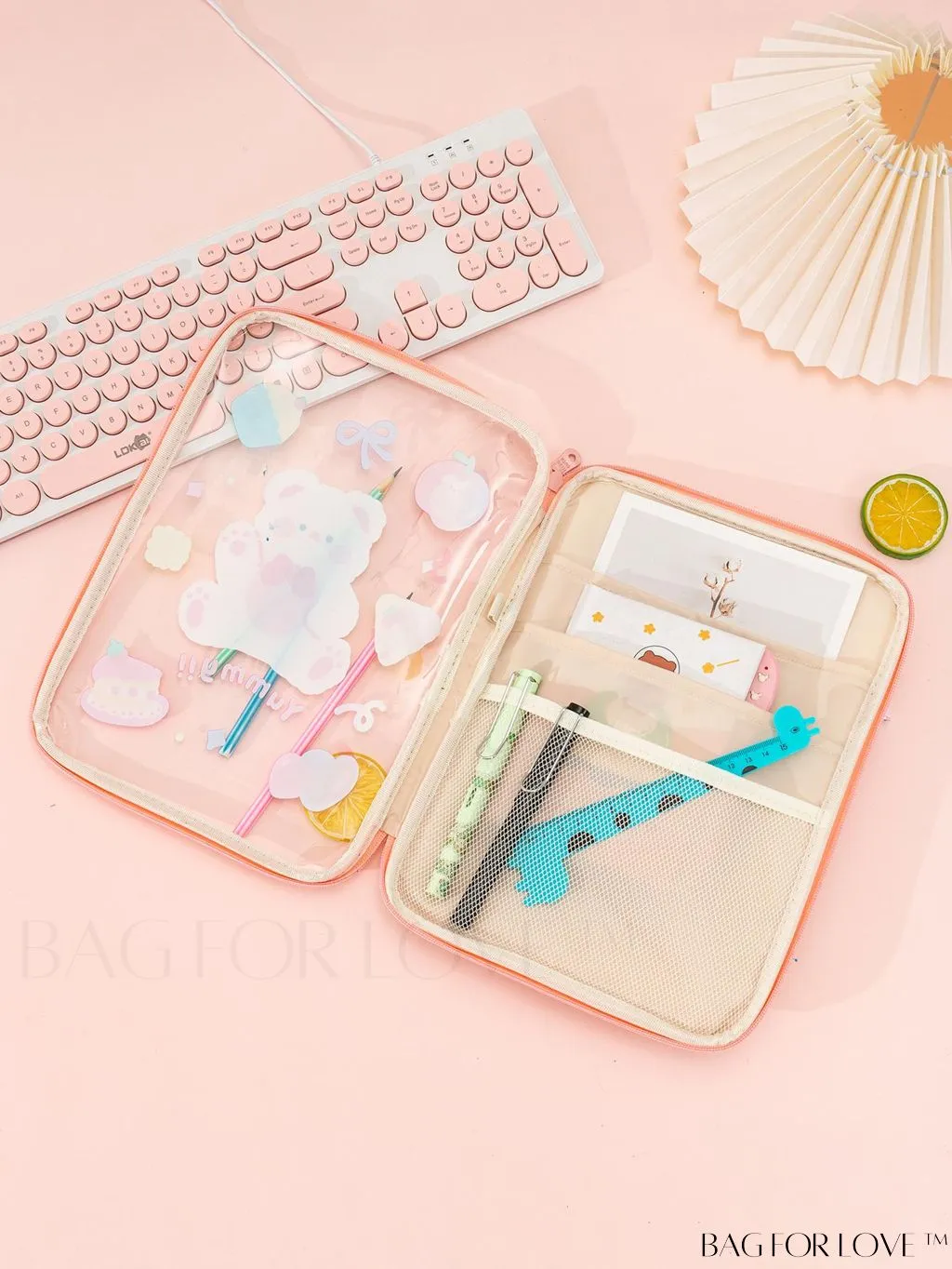 BagForLove - Transparent Student Handbag: New Cartoon-style Storage Bag