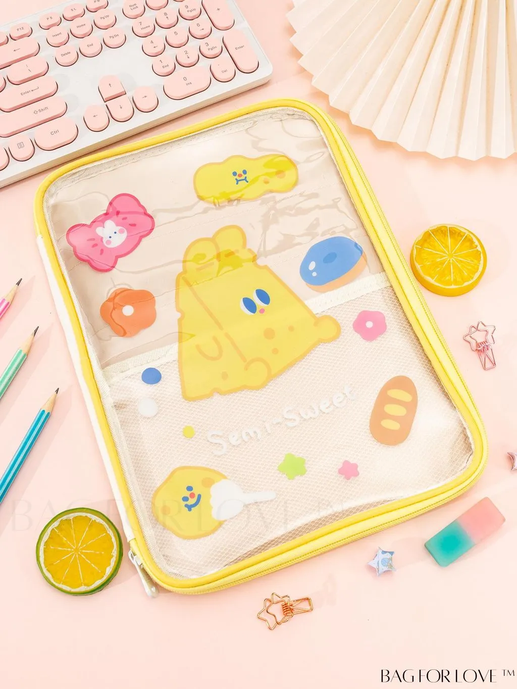 BagForLove - Transparent Student Handbag: New Cartoon-style Storage Bag