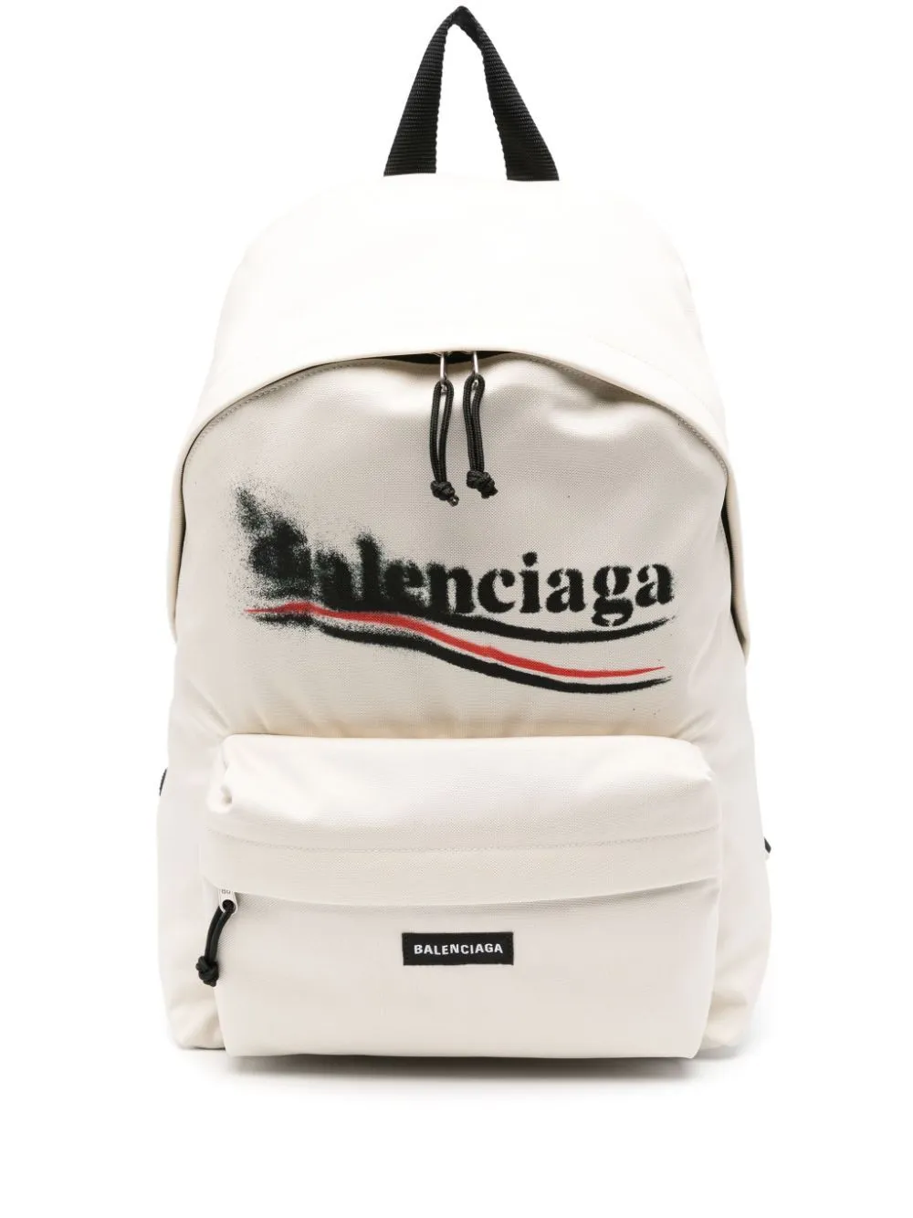 Balenciaga Explorer Backpack With Logo Political Stencil