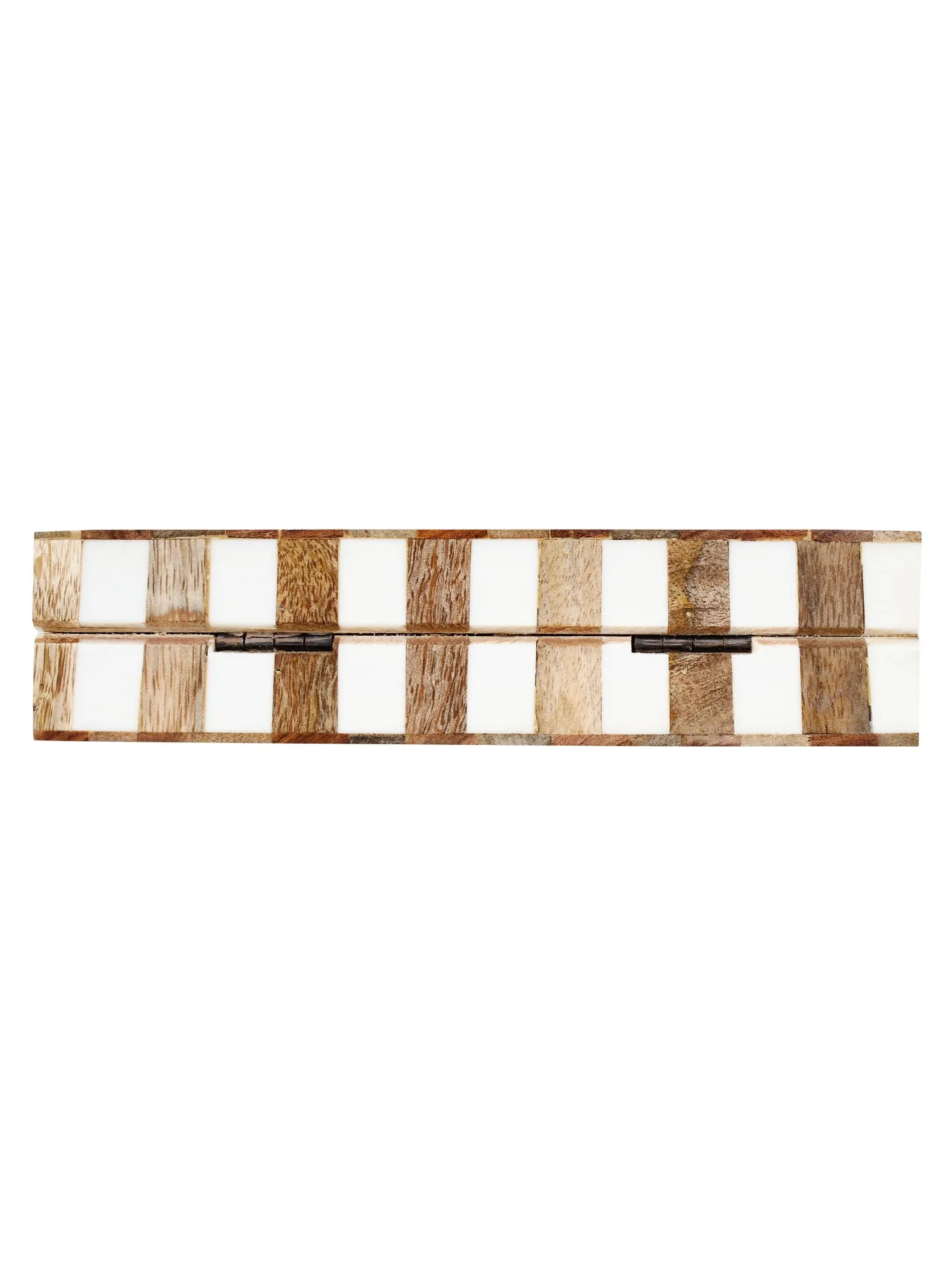 Balk Geometric Wooden Clutch