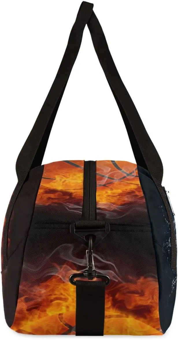 Ball Basketball Sport Kids Duffel Bag for Girls Boys Sport Gym Bag Small Overnight Weekender Tote Bag Teen Dance Bag for Traveling Gymnastic