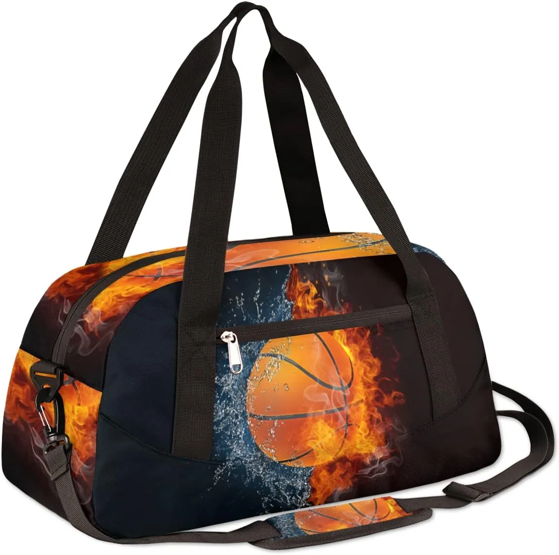 Ball Basketball Sport Kids Duffel Bag for Girls Boys Sport Gym Bag Small Overnight Weekender Tote Bag Teen Dance Bag for Traveling Gymnastic