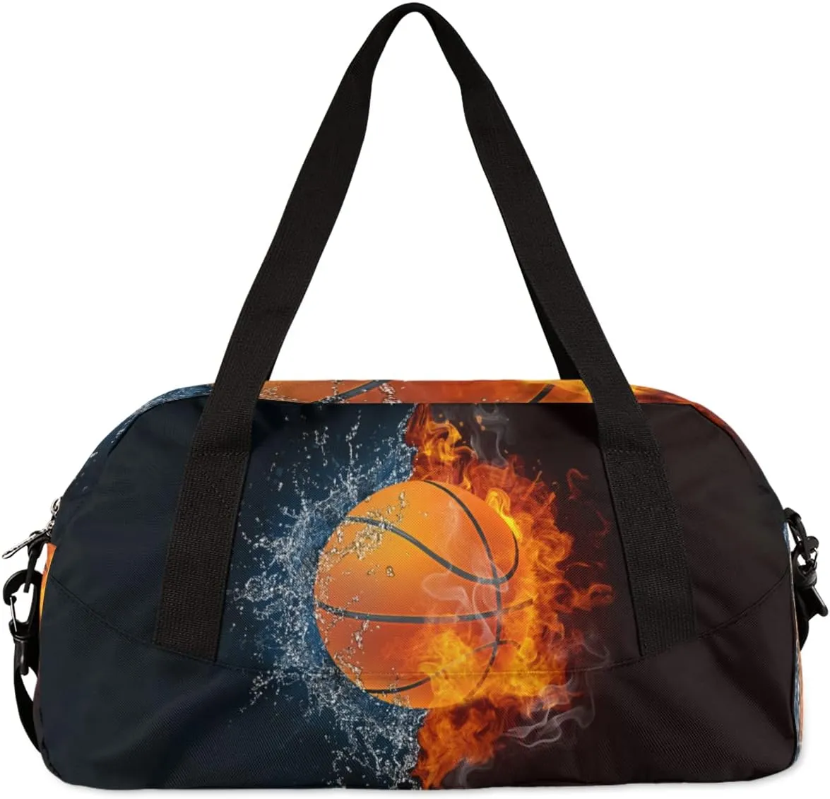 Ball Basketball Sport Kids Duffel Bag for Girls Boys Sport Gym Bag Small Overnight Weekender Tote Bag Teen Dance Bag for Traveling Gymnastic