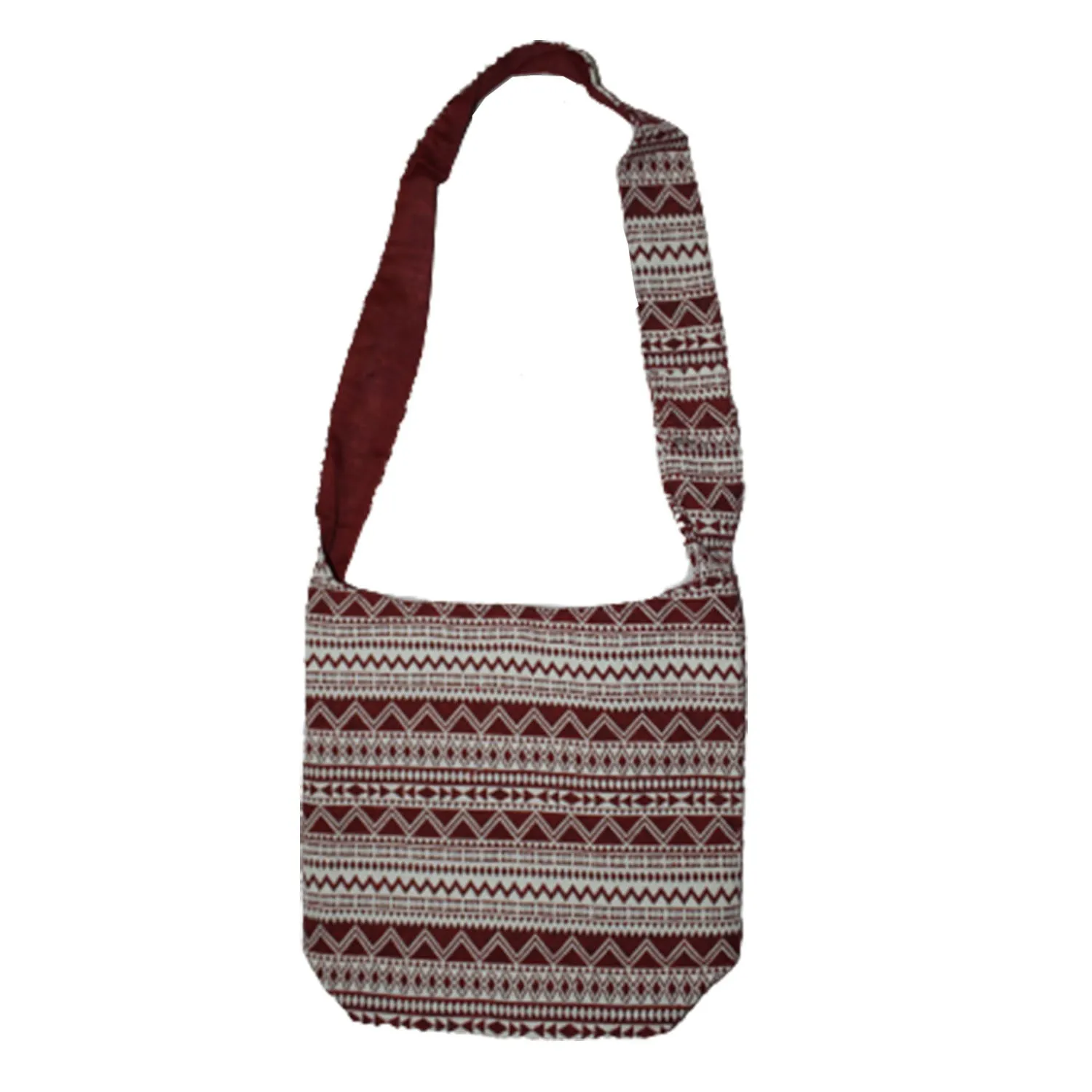 Basic Printed Canvas Sling Bag