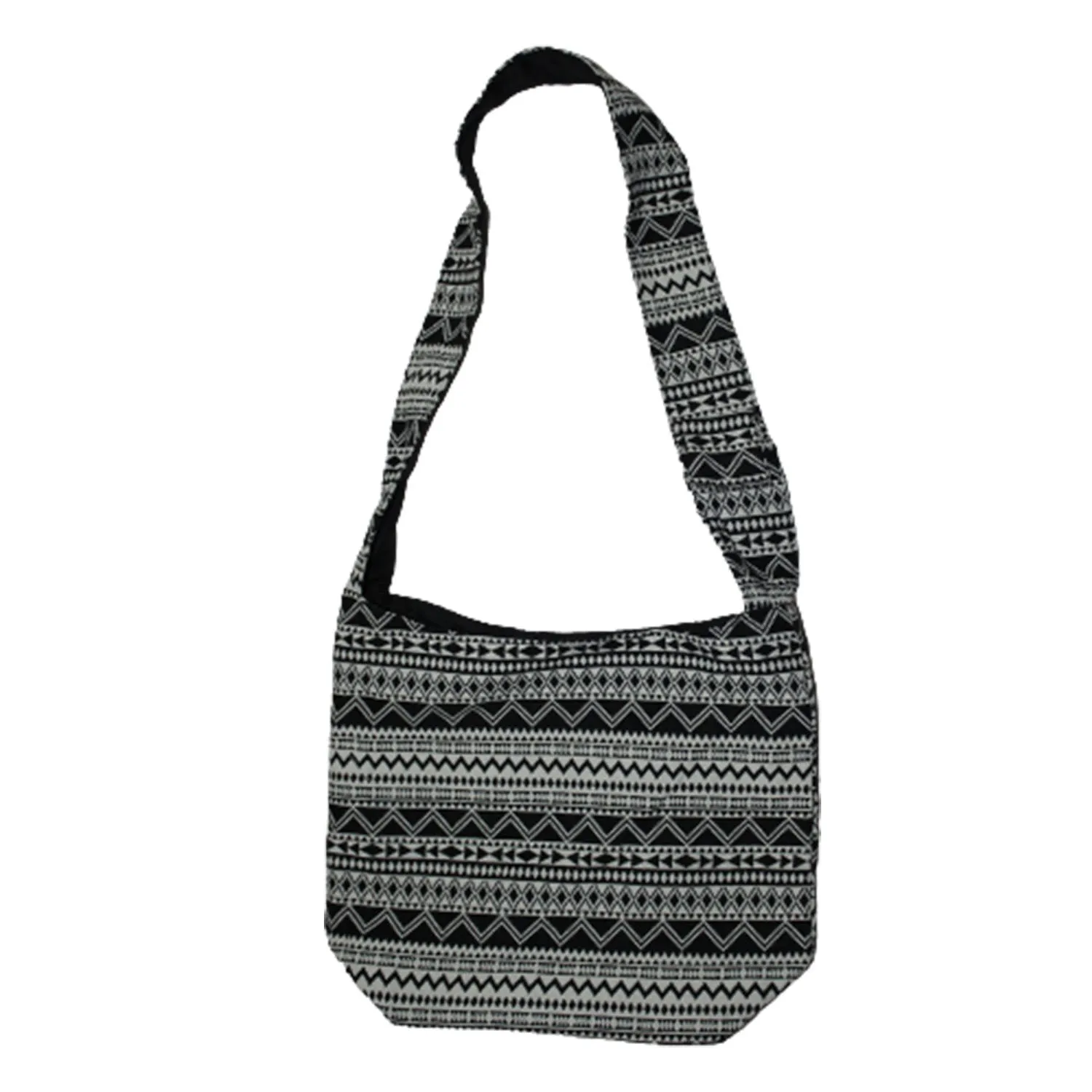 Basic Printed Canvas Sling Bag