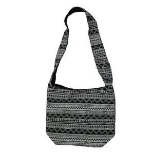 Basic Printed Canvas Sling Bag