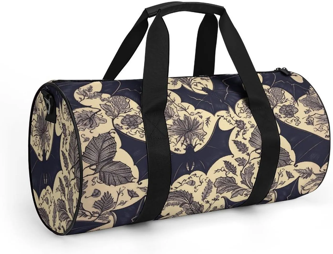 Bat Print Gym Bag Small Travel Duffle Bag with Compartment Carry On Weekender Bag for Women Men