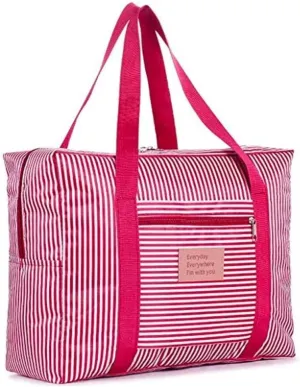 Bed Bath & Beyond Travel Duffle Bag Lightweight Waterproof Travel Luggage Bag (Red)