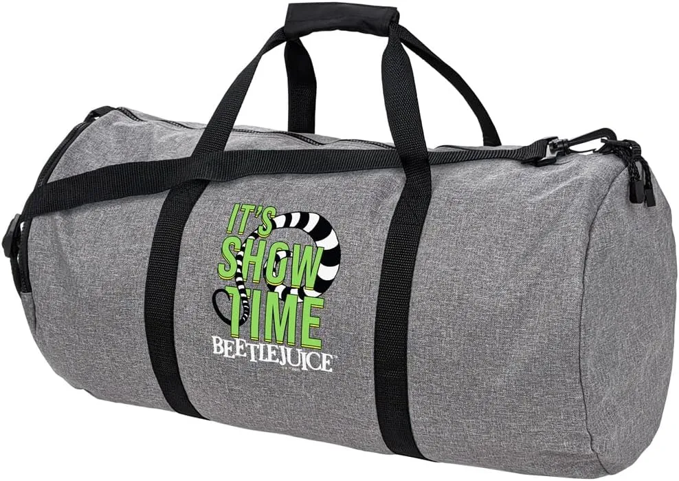 Beetlejuice It'S Showtime Quote Lightweight Duffel Bag for Sports and Gym Packable for Travel