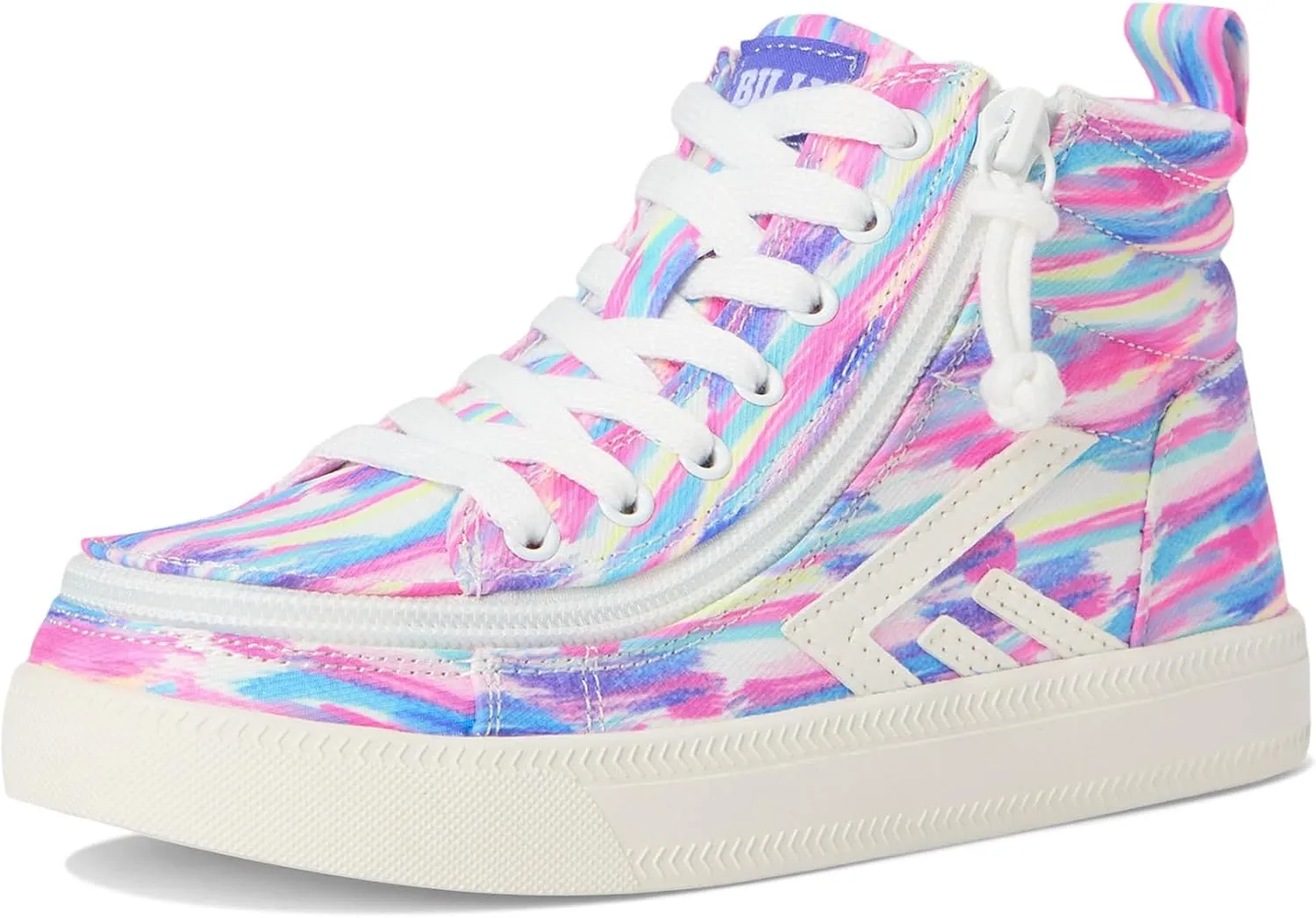 BILLY Footwear Kids Billy CS High Top Shoes for Big Kids and Little Kids – Canvas Construction – Signature Stripes