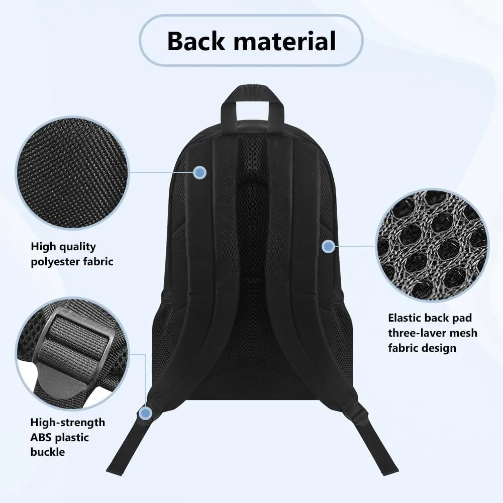 Black Cat Kids Backpack 3 in 1 Set American Flag School Bag for Children Patriotic Bookbag with Pencil Case & Lunch Bag,Patriotic Elementary Boys Girls Book Bag for Travel Sports
