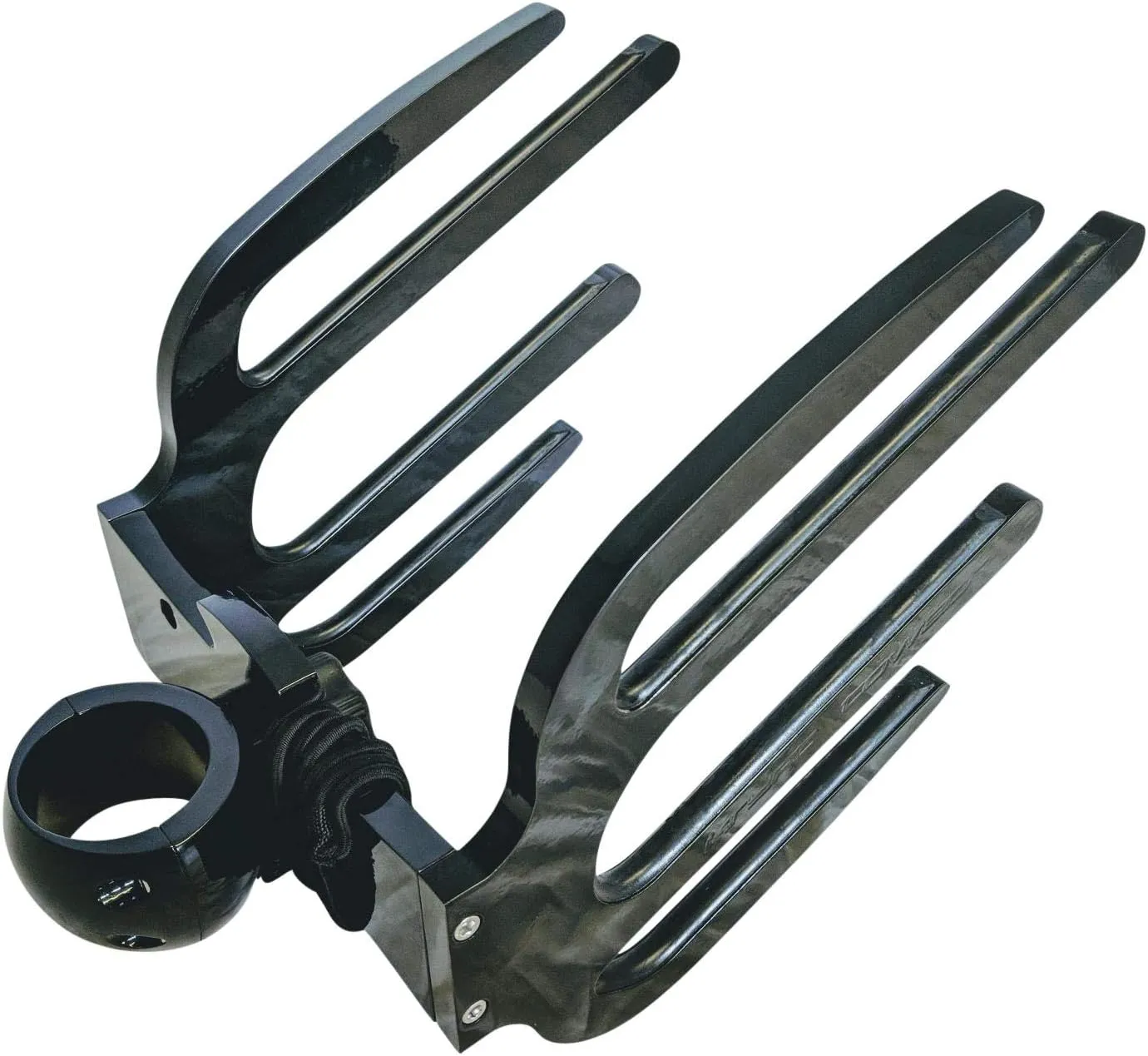 Black Wakeboard Tower Racks by Krypt, Quick Release Racks Removable from Tower in Seconds, Wakesurf, Kneeboard, Surfboard, Ski, Clamp 1 3/4, 1 7/8, 2, 2 1/4, 2 1/2