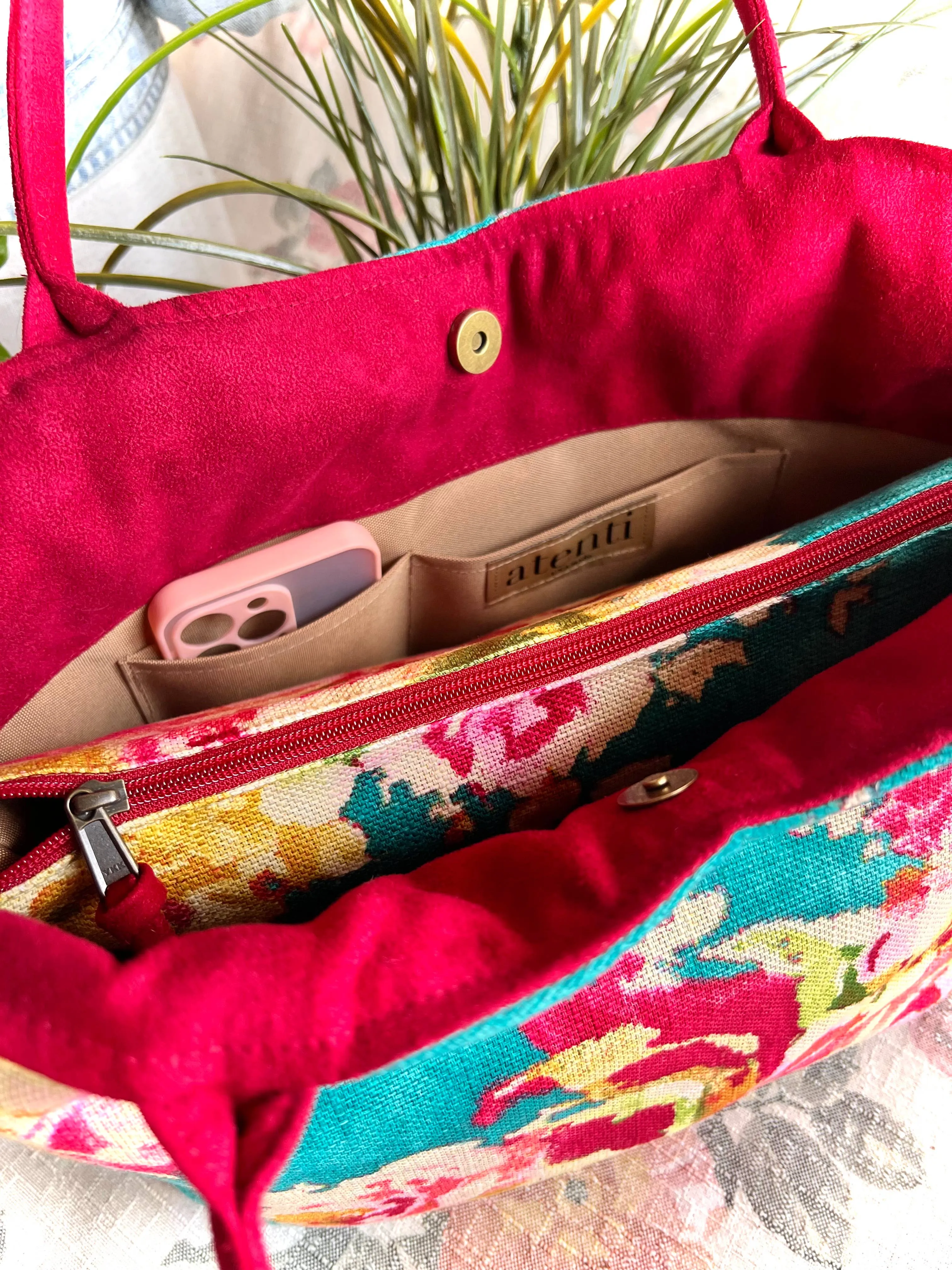Blossom Blue Lolita Handbag with Matching Pouch