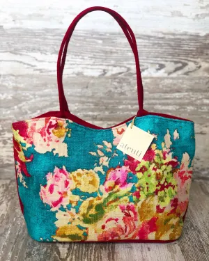 Blossom Blue Lolita Handbag with Matching Pouch