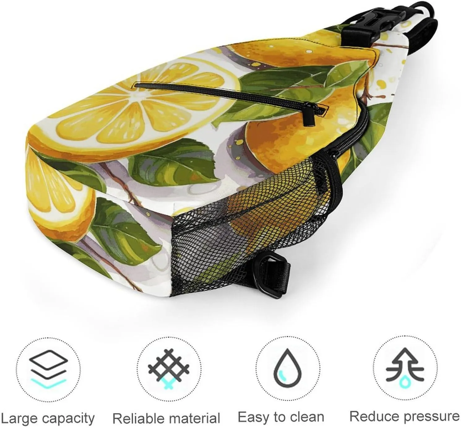 Blue And Orange Design Crossbody Bag, Sling Bag, Sling Backpack, Belt Bags for Travel Outdoors Hiking