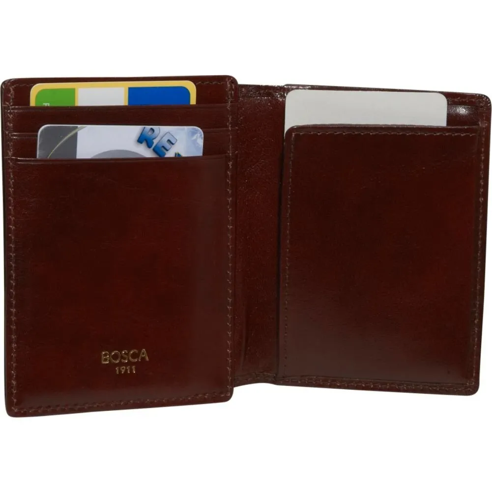 Bosca Old Leather Front Pocket ID Wallet