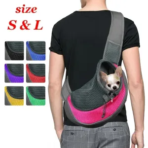 Breathable Dog Sling Carrier for Hiking & Travel