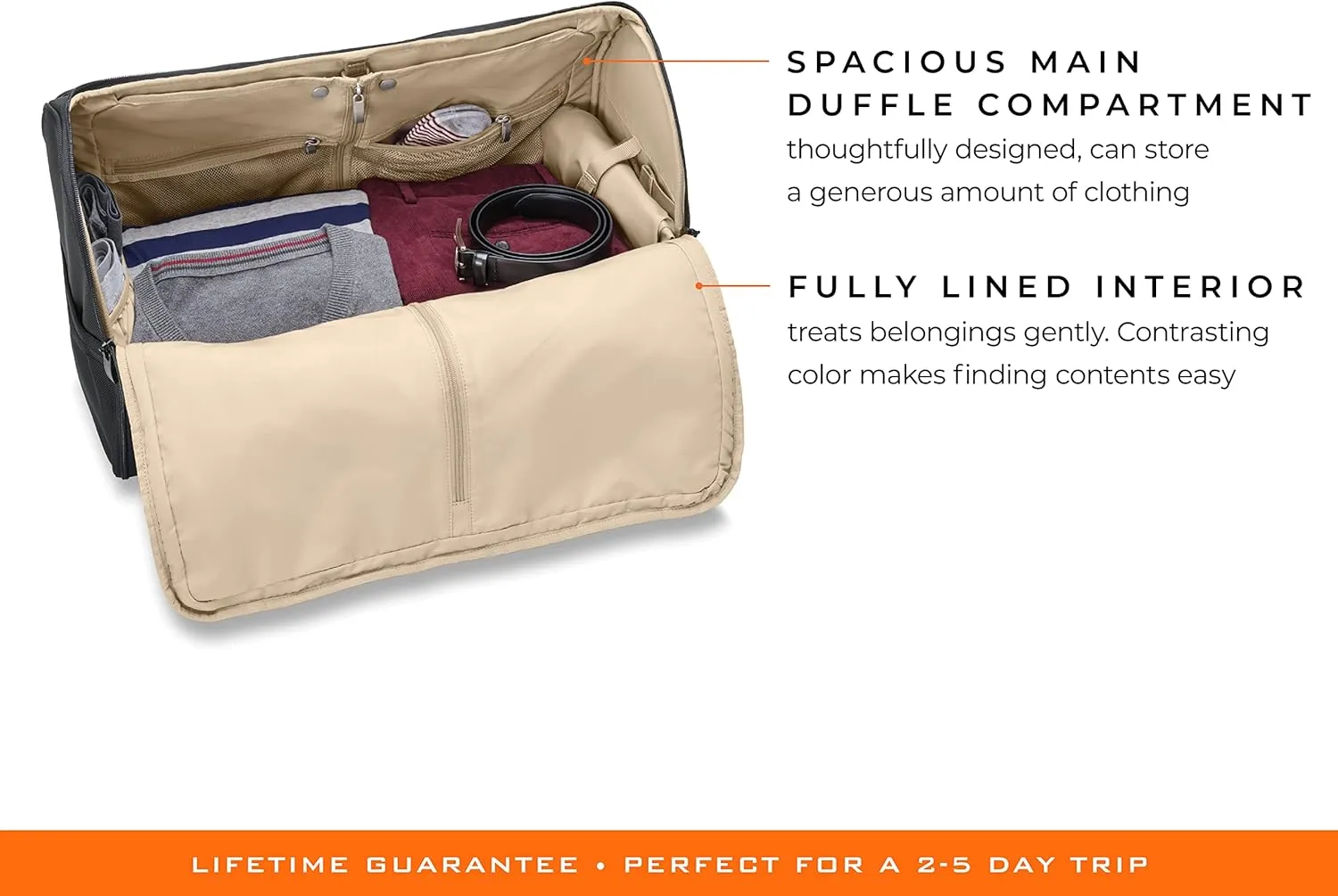 Briggs & Riley Travel Duffel Bag - Weekender & Overnight Luggage for Women & Men, Softside Bag
